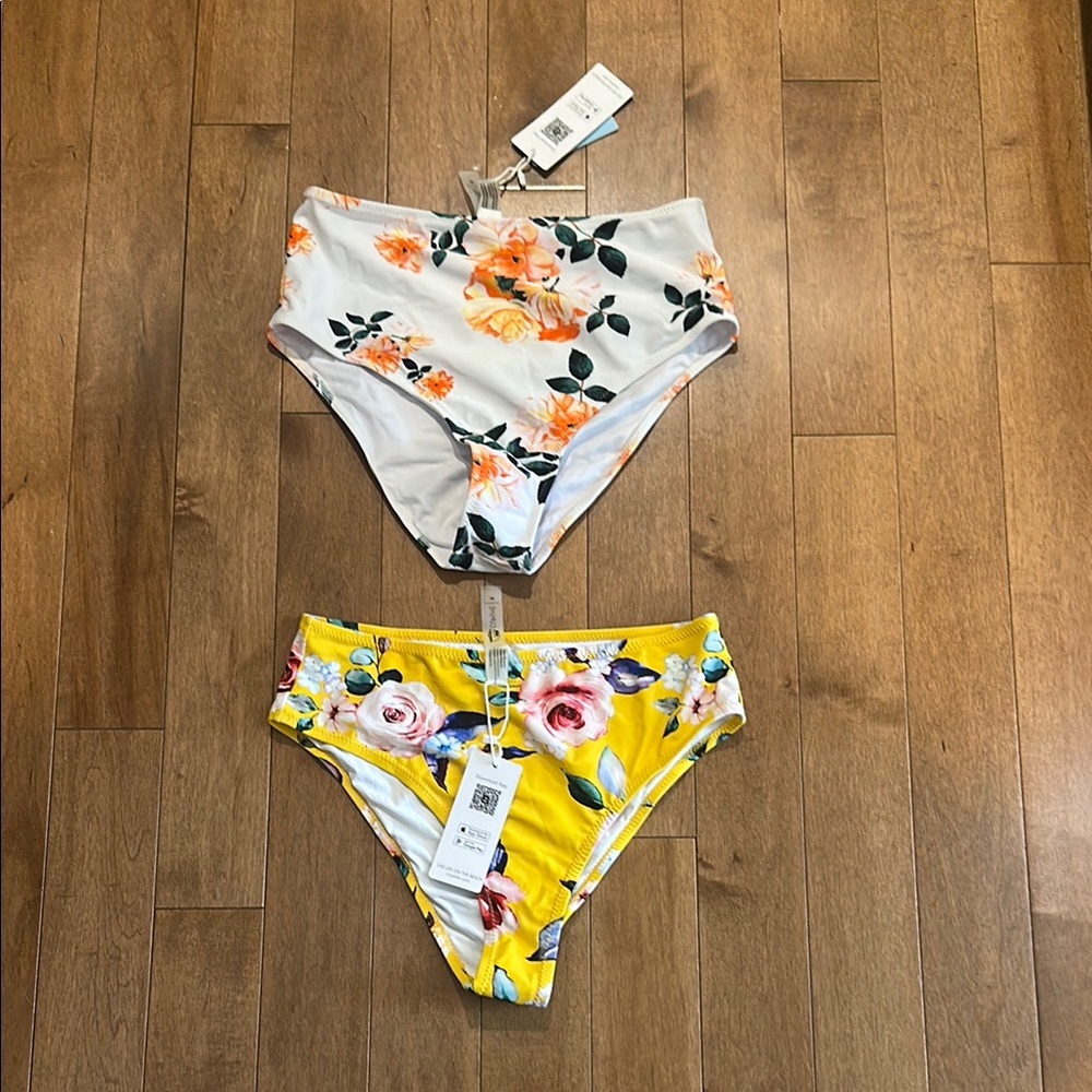 Cupshe Floral Bikini Bottoms!  NWT! Size M!